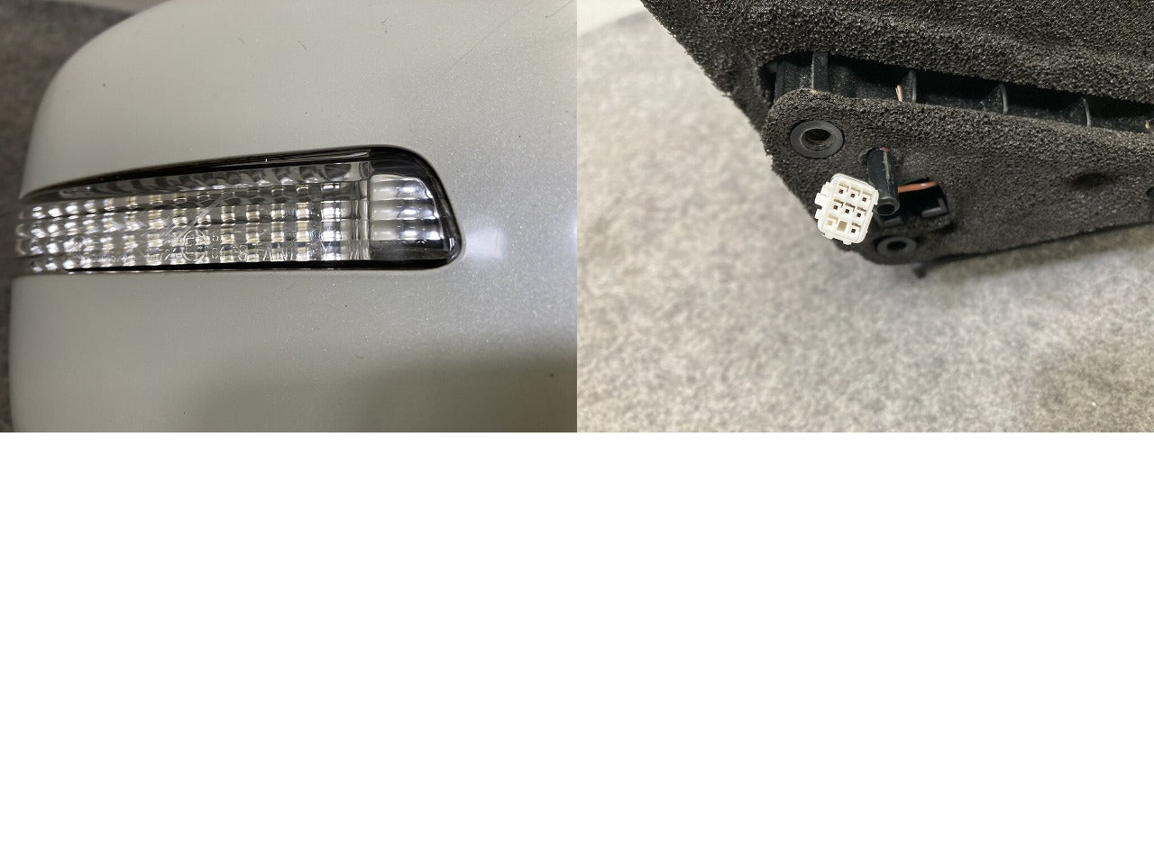 パレット MK21S 純正 右 ドアミラー 7線 ウインカー付 RH ishizaki E1/W0900 パールホワイト Z7T スズキ(151448)