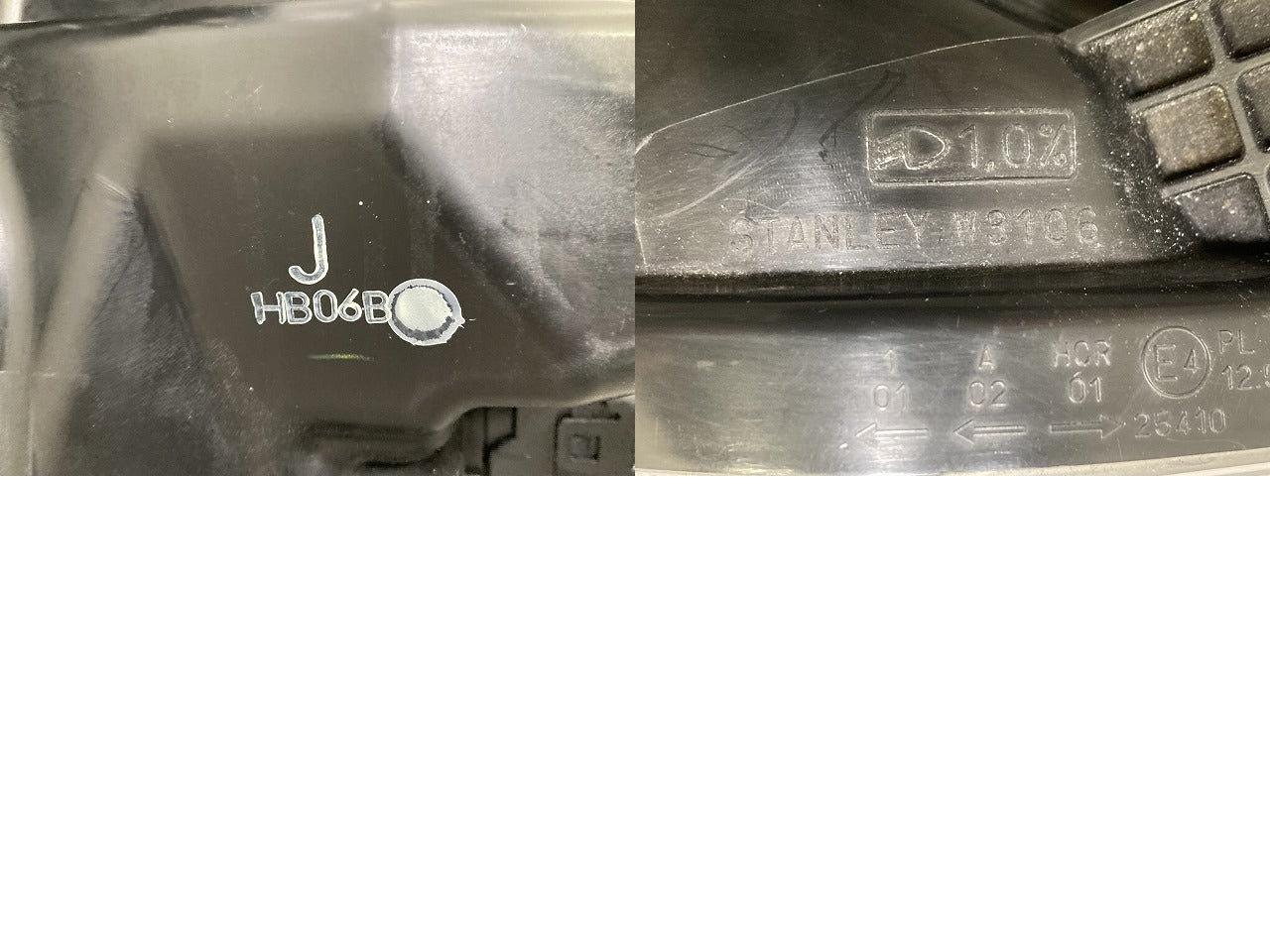 N-BOX/NBOX Nボックス カスタム/JF3/JF4 純正 右 ヘッドライト/ランプ レベライザーLED 刻印J RH STANLEY W3106 メッキ ホンダ(151505)
