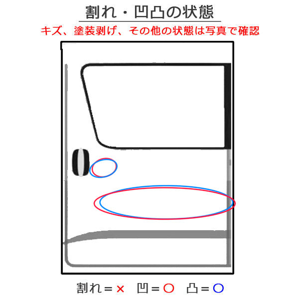 N-BOX/NBOX Nボックス カスタム/JF5/JF6 純正 左 スライドドア リアドア ホワイト ホンダ(151608)