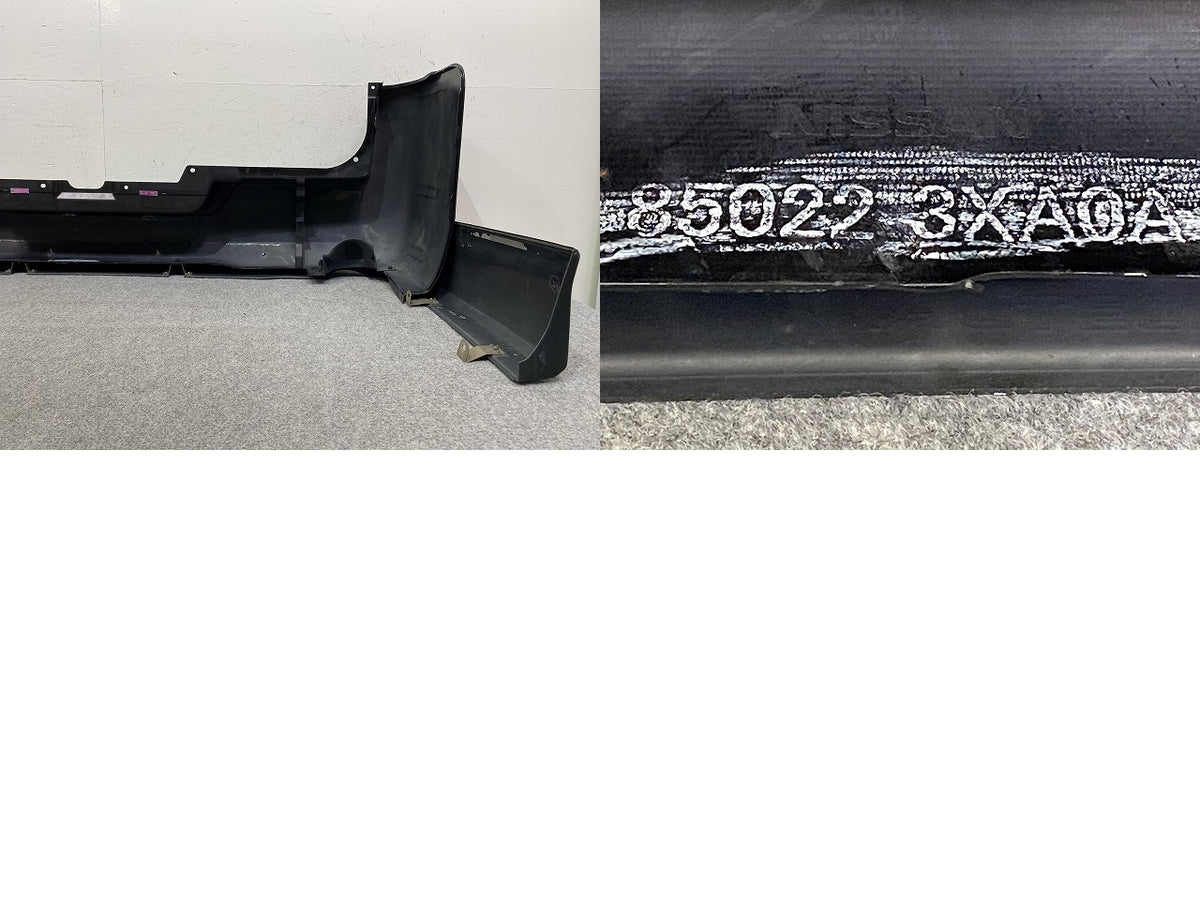 キャラバン NV350 標準 E26 純正 リア バンパー スポイラー付 Rバンパー 85022 3XA0A ファントムブラックパール GAE 日産(151781)
