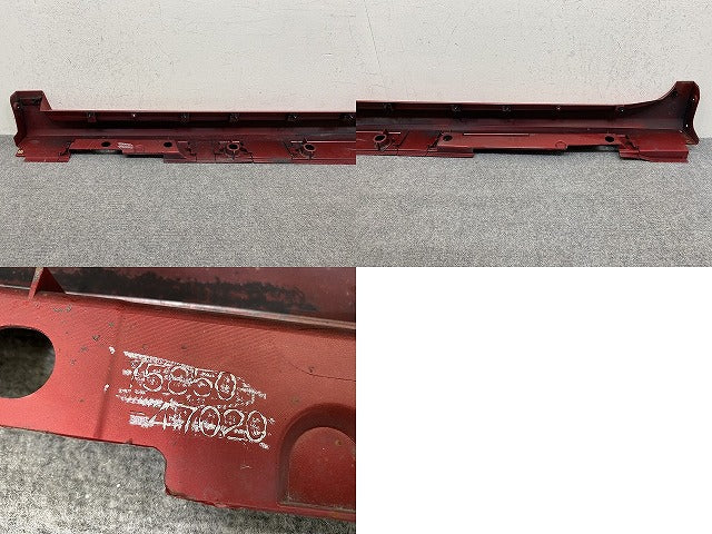 プリウスα/アルファ ZVW40W/ZVW41W 純正 右 サイドステップ/サイドスカート 75850-47020 レッド メタリック トヨタ(152002)