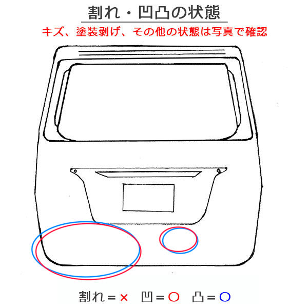 セレナ ハイウェイスター C27/GC27/GFC27/GNC27/GFNC27 純正 リアゲート/バックドア/リアハッチ ブリリアントホワイトパール QAB(152023)