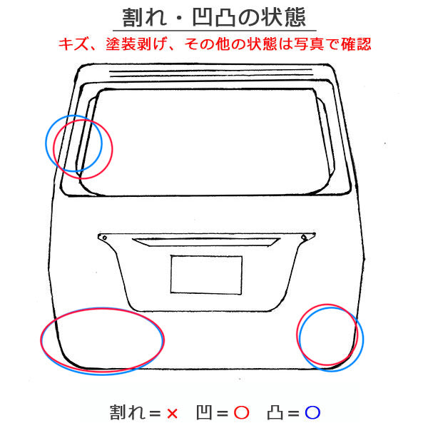 セレナ ハイウェイスター C28/NC28/GC28/GFC28 純正 リアゲート/バックドア/リアハッチ プリズムホワイト QBE 日産(152027)