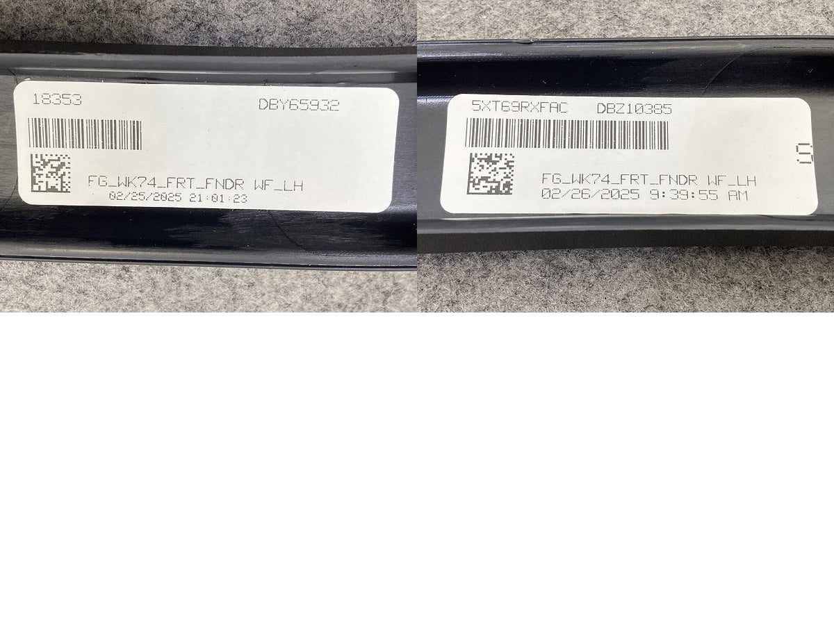 新品!ジープ/グランドチェロキー WK2 純正 左 フロント フェンダーアーチモール/オーバーフェンダー 5XT69TRMAA 5XT60RXFAC-001(152325)