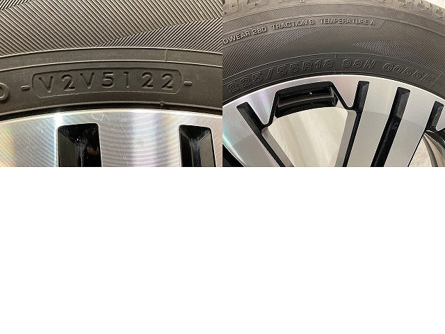 デリカD:5/D5 CV1W 純正 タイヤホイールセット ラジアル 1本のみ 18x7J/ET38/5穴 5H/PCD114.3/ハブ径67mm 三菱(152552)
