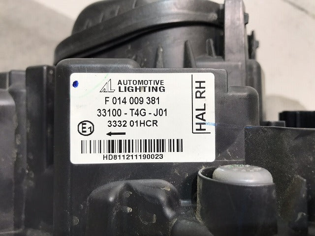 N-ONE/Nワン JG1/JG2 純正 右ヘッドライト/ランプ ハロゲン AL Automotive Lighting 33100-T4G-J01/F014009381 ホンダ(103435)