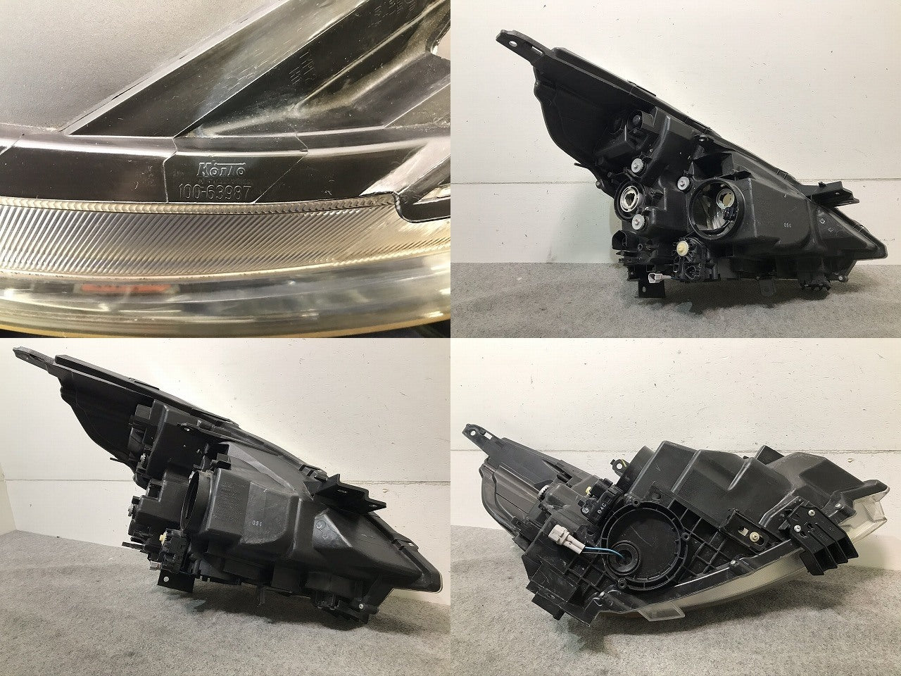 ティアナ J32/PJ32/TNJ32 純正 左 ヘッドライト/ランプ ハロゲン レベライザー KOITO 100-63987 日産(105663)