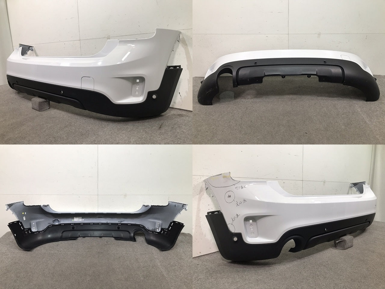 クロスオーバー F60 純正 リアバンパー 5112 7 389 378 / 5112 7 406 378/51127389378 	ライトホワイト カラーNO.B15 ミニ/MINI(106313)
