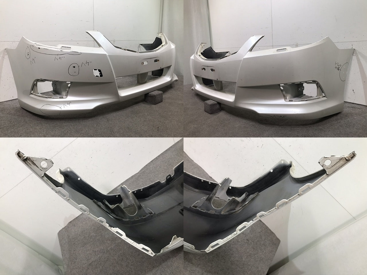 レガシィ/レガシー/ツーリングワゴン BR9 純正 フロントバンパー 57704AJ030 サテンホワイトパール カラーNo.37J スバル(106556)