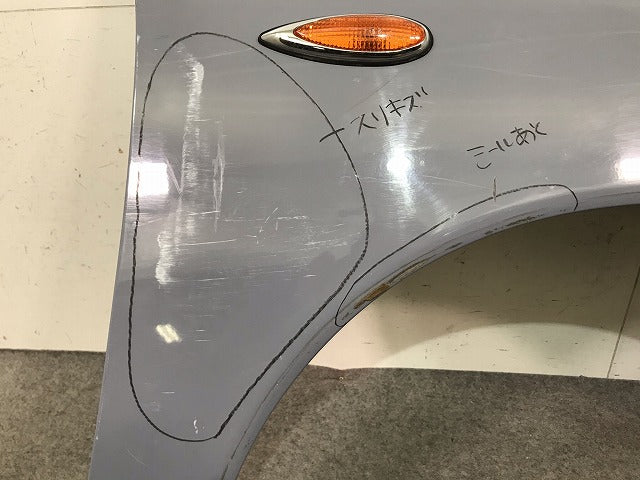 フィガロ FK10 純正 右フロントフェンダ― 63112 37B00 ラピスグレー カラーNo.WK4 日産(107577)