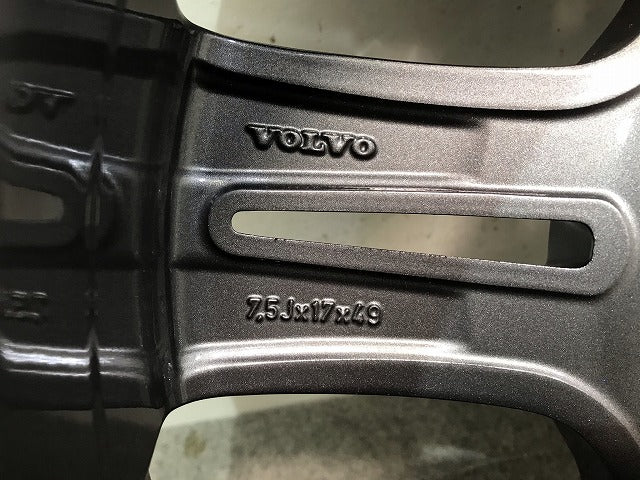 新品! V70/S60 SB系 2000-2008 純正 ホイール 1本のみ 7.5Jｘ17/ET49/5穴/PCD108/ハブ径63mm/V 30695231 ボルボ(107740)