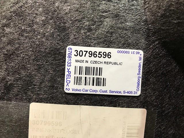 新品! V70/S80 BB系 135 2007-2015 純正 右フロントフェンダーライナー 30796596 V 30796596 ボルボ(107747)