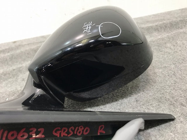 クラウンアスリート/ロイヤル/ゼロクラウン 18/GRS180/GRS181/GRS183/GRS184 純正 右ドアミラー 8線 ウエルカムランプ 点灯確認済(108396)
