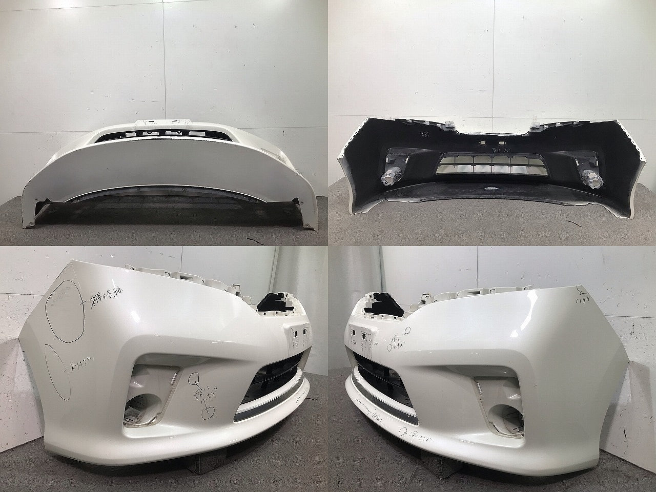 セレナ ハイウェイスター C26/FPC26/NC26/FNPC26/HC26/HFC26/FNC26 純正 前期 フロントバンパー 62022 1VF0H 白 日産(108522)
