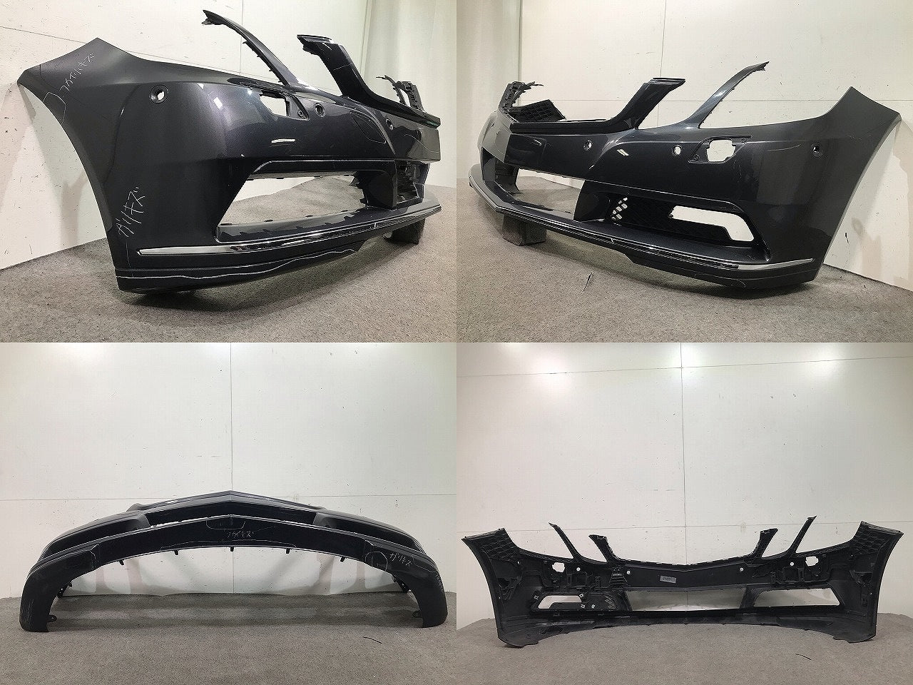 Eクラス クーペ C207 純正 前期 フロントバンパー A 207 885 0425 ガンメタ メルセデスベンツ(108540)