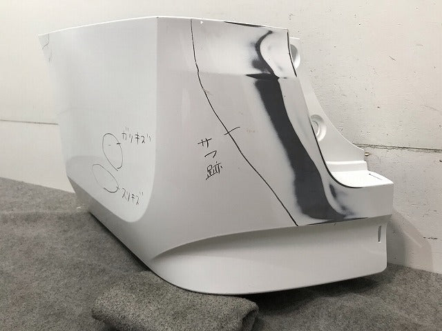 セレナ C27/GC27/GFC27/GNC27/GFNC27 純正 左リア ウェルキャブ用バンパー 加工済み 白 日産(108559)