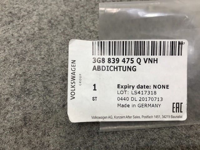 新品! アルティオン 3H系 2017-2020 純正 左リアウィンドウ スロットルシール 3G8 839 475 Q VNH 3G8839475QVNH メッキ(108719)