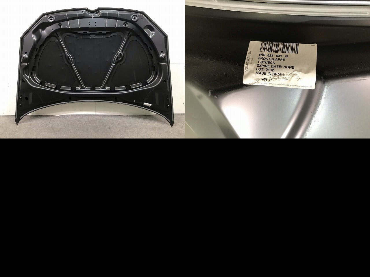 新品! ポロ/POLO 6R系 純正 ボンネット/エンジンフード 6R0823031G 未塗装 フォルクスワーゲン(109281)