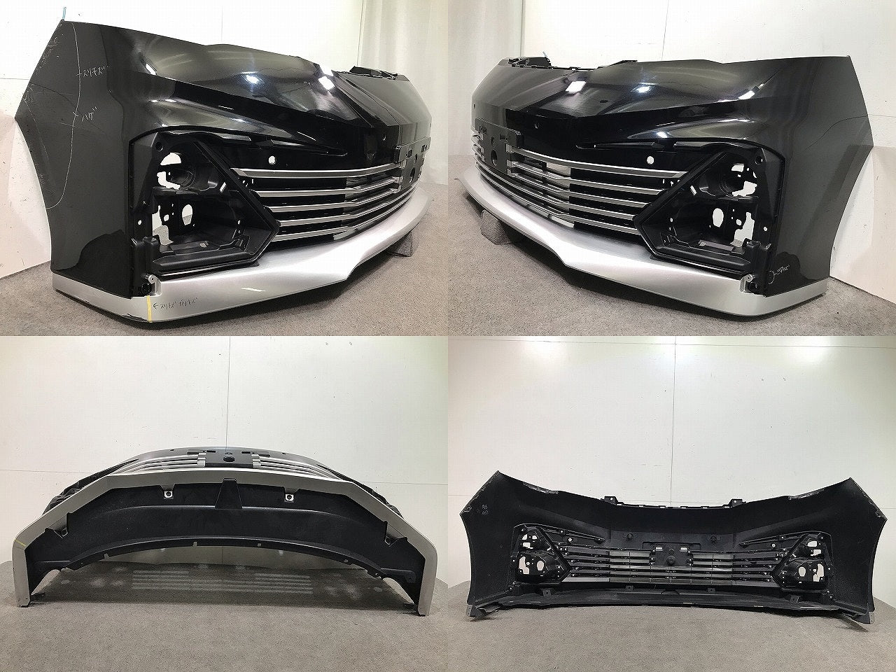 セレナ ライダー C27/GC27/GNC27 純正 フロントバンパー 62022 8A*** ダイヤモンドブラック/ブリリアントシルバー カラーNo.XAL(109469)