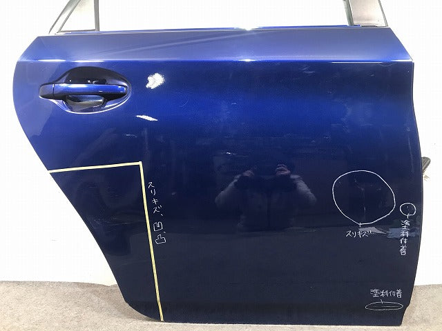 プリウス ZVW30 純正 右リアドア バイザーガラス付 ダークブルーマイカ カラーNo.8T5 トヨタ(109633)