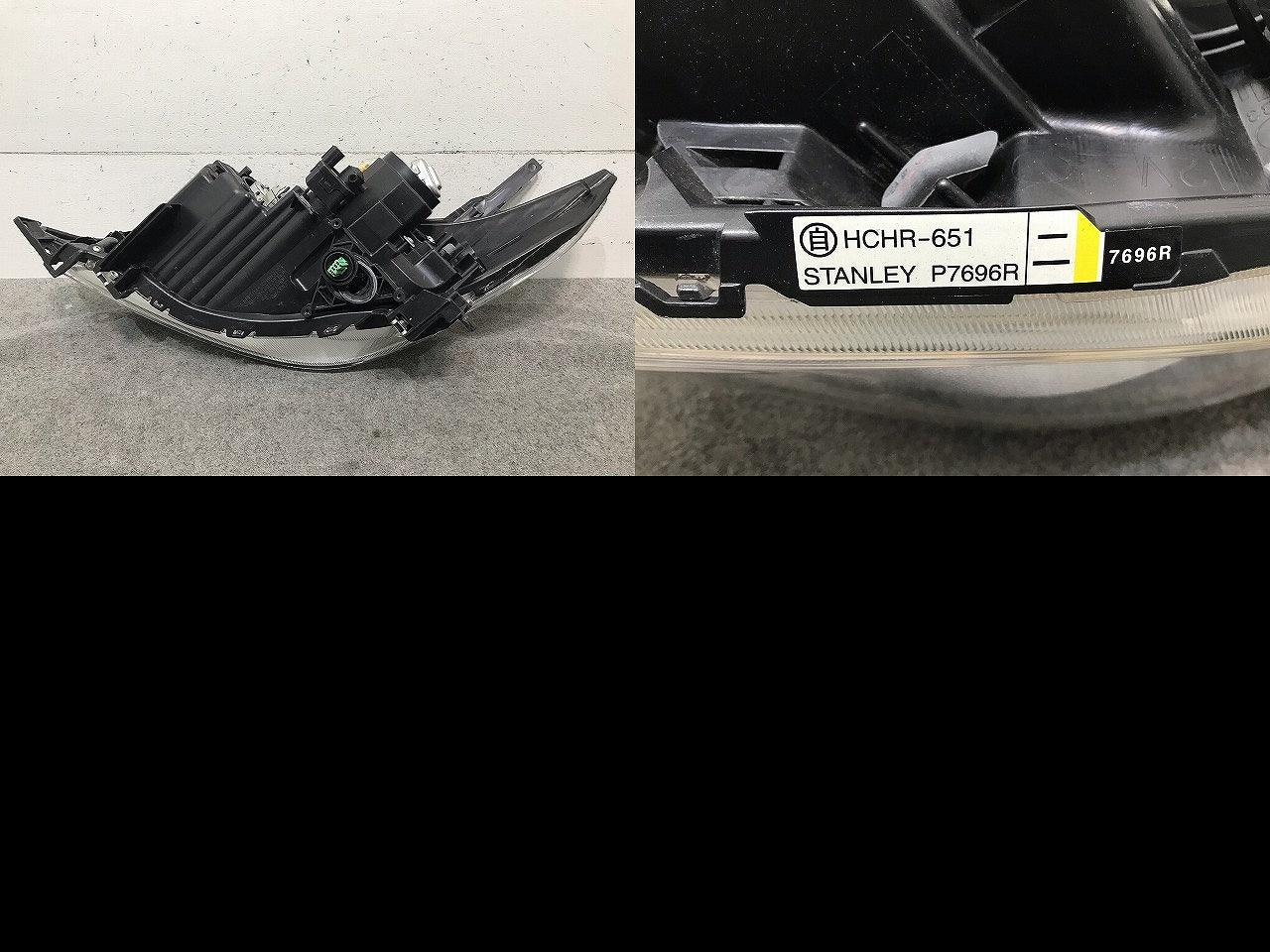 プレマシー CREW/CR3W 純正 後期 右ヘッドライト/ランプ キセノン HID AFS無 レベライザー STANLEY P7696 マツダ(109881)