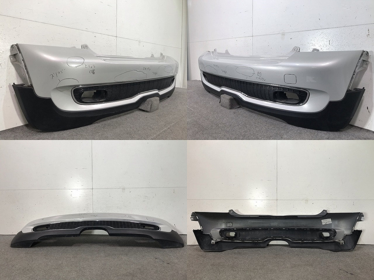 MINI/ミニ R56 クーパーＳ 純正 リアバンパー 114129-107147886 銀 ミニ(110151)
