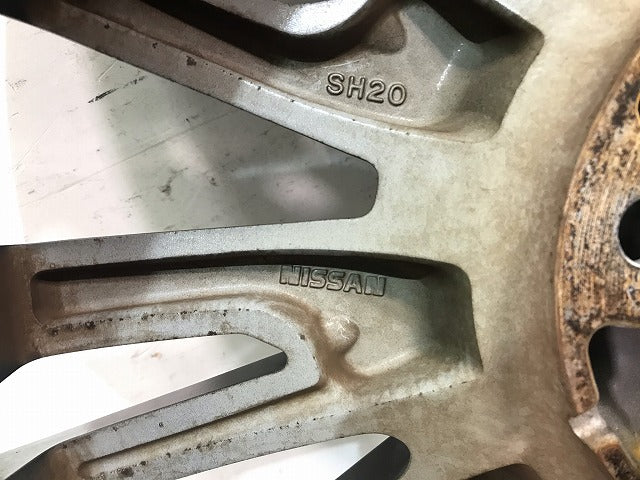 エルグランド ハイウェイスター E52/PE52/PNE52 純正 後期 ホイール 1本のみ 18ｘ7.5J/ET55/5穴/PCD114.3/ハブ径63mm/3GP3A 日産(110356)
