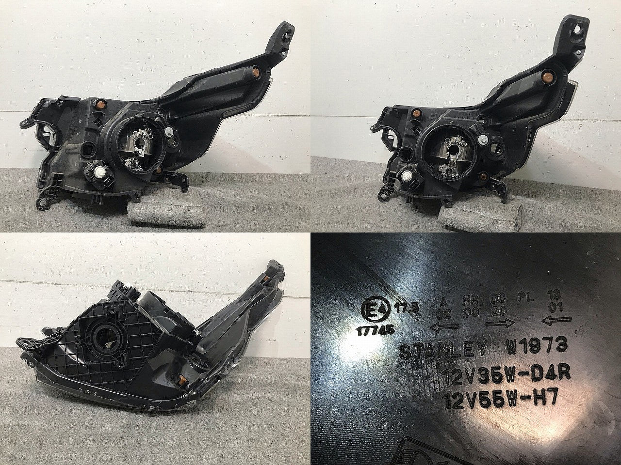 N-WGN/Nワゴン JH1/JH2 純正 前期 右ヘッドライト/ランプ キセノン HID レベライザー STANLEY W1973 ホンダ(110379)