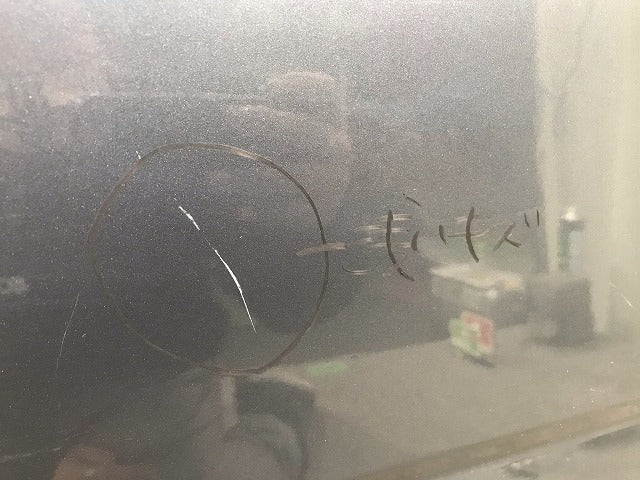 ムーヴ L150S/L152S/L160S 純正 左リアドア ガラス内張りバイザー付 スチールグレーメタリック カラーNo.S30 ダイハツ(110411)