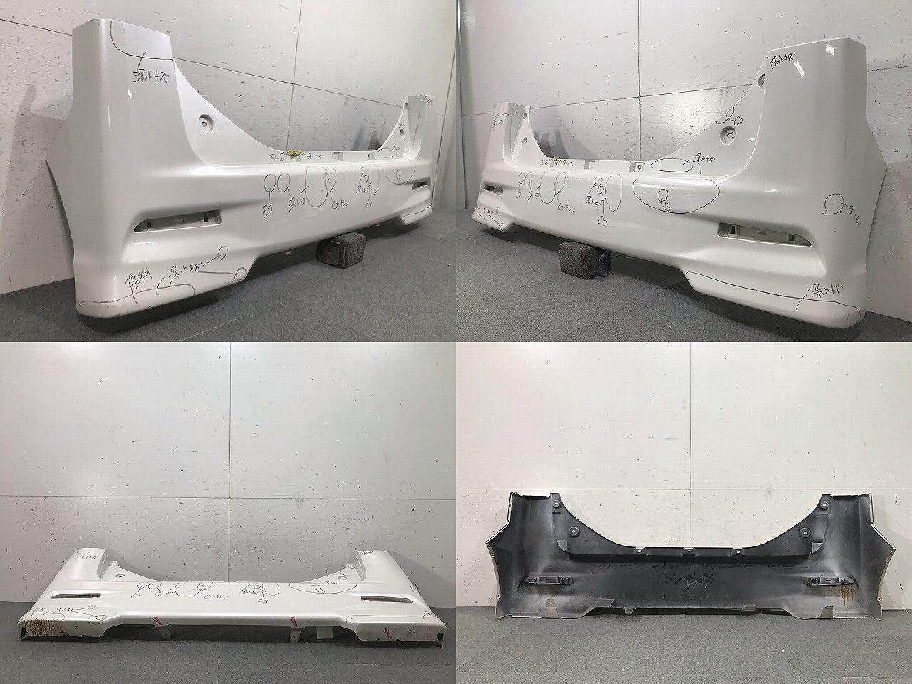 タント カスタム LA600S/LA610S 純正 リアバンパー 52159-B2740/B2A50 パールホワイトⅢ カラーNo.W24 ダイハツ(110524)