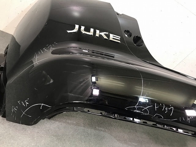 ジューク F15/NF15/YF15 純正 後期 リアバンパー 85022 3YM0H スーパーブラック カラーNo.KH3 日産(110527)
