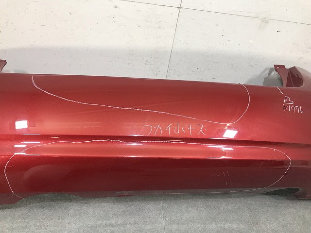 ノート E12/HE12/NE12/SNE12 純正 前期 リアバンパー 85022 3VA0H ラディアント レッドパールメタリック カラーNo.NAH 日産(110528)