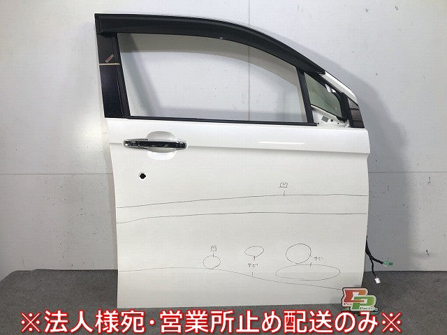 N-WGN/Nワゴン JH1/JH2 純正 右フロントドア 内張りバイザー付 パール ホンダ(110639)