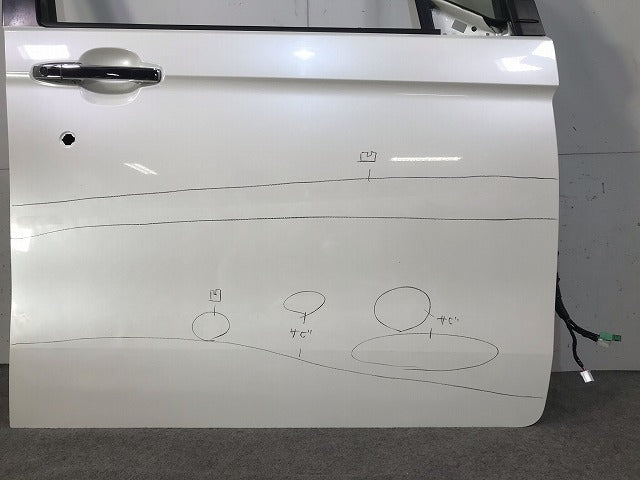 N-WGN/Nワゴン JH1/JH2 純正 右フロントドア 内張りバイザー付 パール ホンダ(110639)