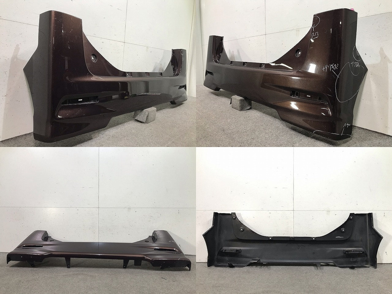 タント カスタム LA600S/LA610S 純正 リアバンパー 52159-B2740 プラムブラウンクリスタルマイカ カラーNo.R59 ダイハツ(110724)