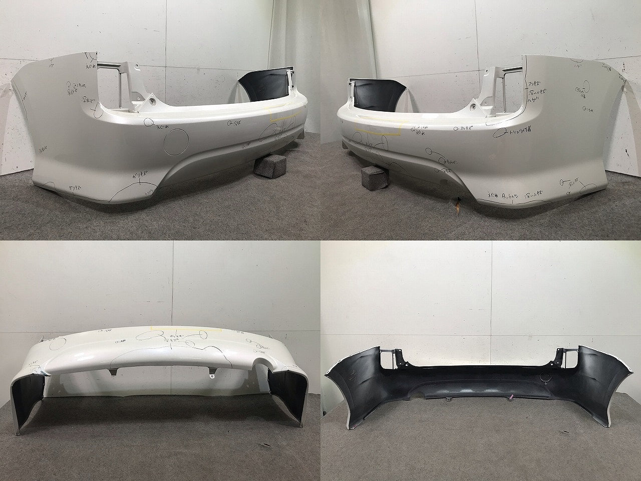 アイシス ANM10G/ANM15G/ZNM10G/ANM15W/ZNM10W 純正 リアバンパー 52159 44320 ホワイトパールクリスタルシャイン トヨタ(110874)