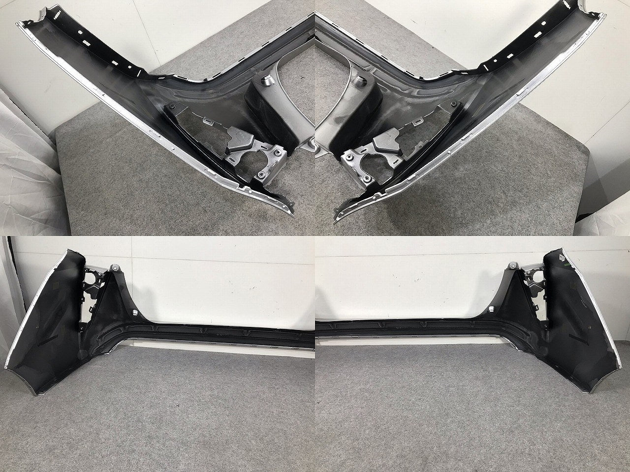 プリウス ZVW50/ZVW51/ZVW55 純正 前期 リアバンパー 52159 47110/30 シルバーメタリック カラーNo.1F7 トヨタ(110934)