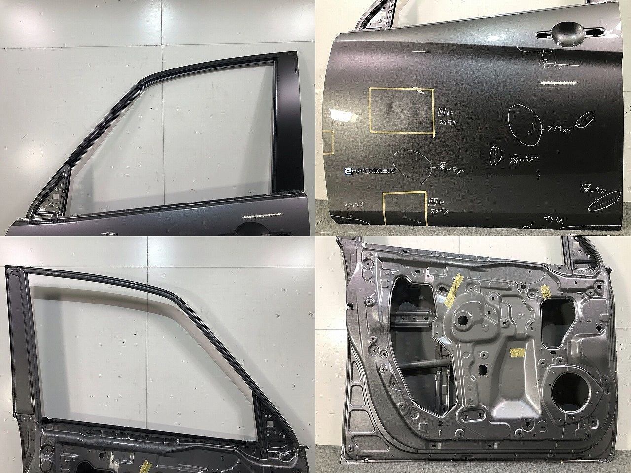 セレナ S/X/G C27/GC27/GFC27/GNC27/GFNC27 純正 後期 左フロントドア ダークメタルグレーメタリック カラーNo.KAD 日産(111186)