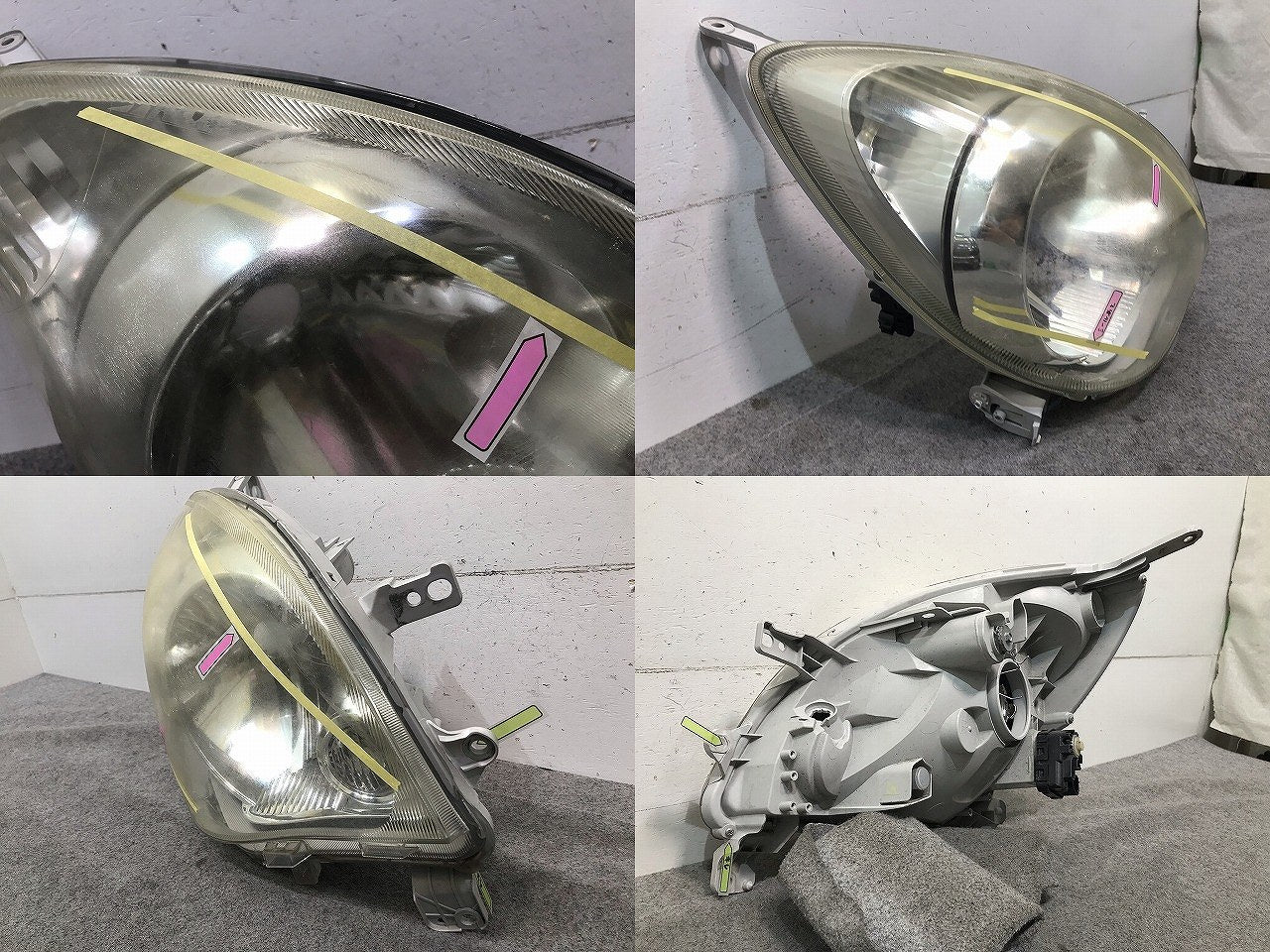 ミラ L275S/L275V/L285S/L285V 純正 右ヘッドライト/ランプ ハロゲン レベライザー KOITO 100-51870 ダイハツ(111241)