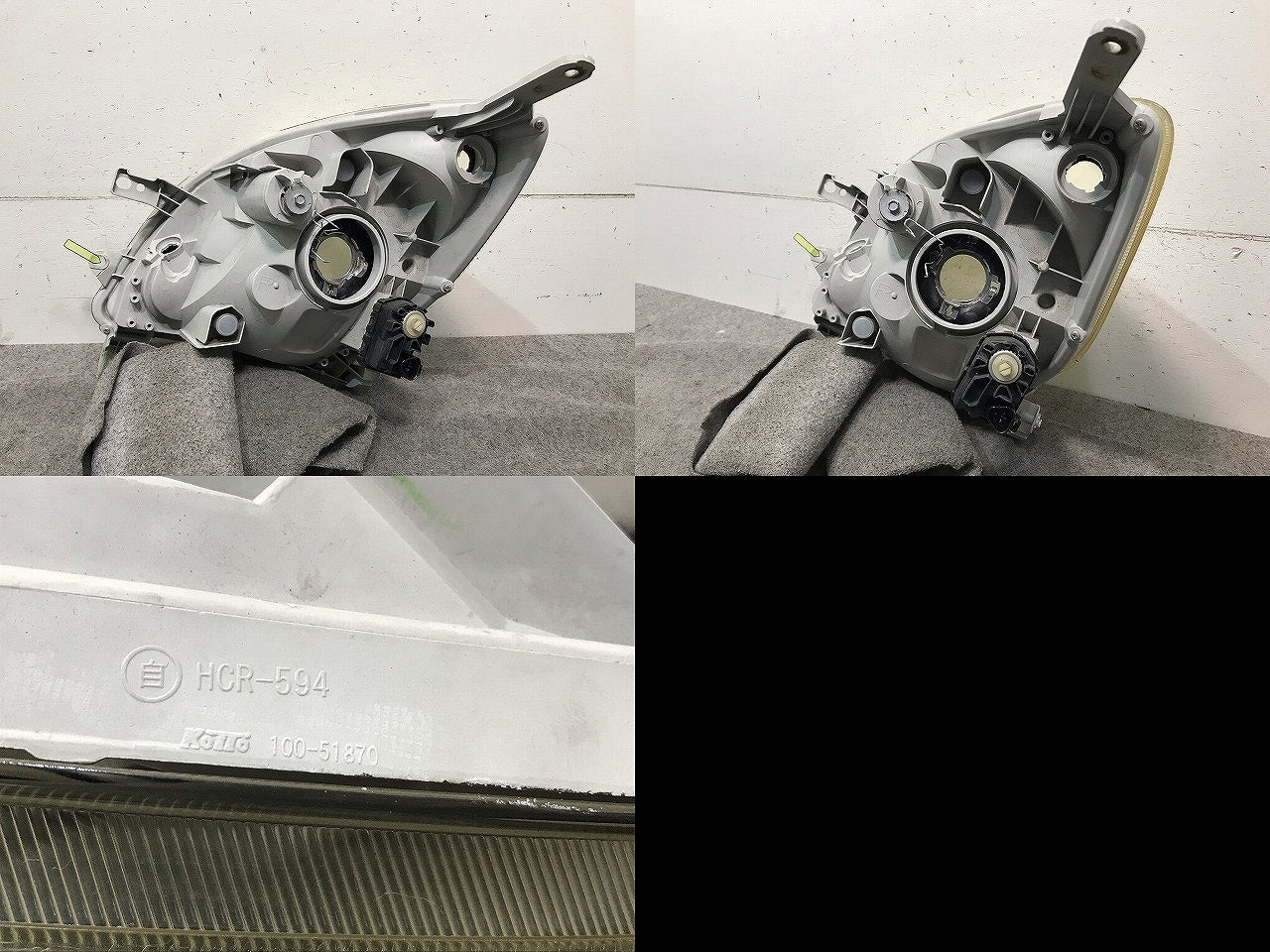 ミラ L275S/L275V/L285S/L285V 純正 右ヘッドライト/ランプ ハロゲン レベライザー KOITO 100-51870 ダイハツ(111241)