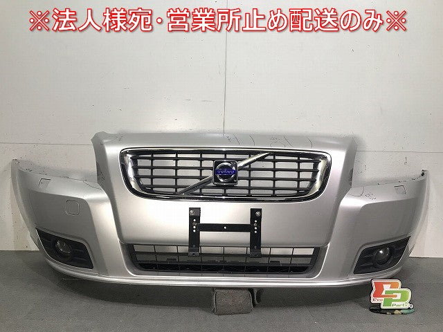 V50 MB系 2007-2012 純正 後期 フロントバンパー フォグ グリル付 30744976 銀 ボルボ(111316)