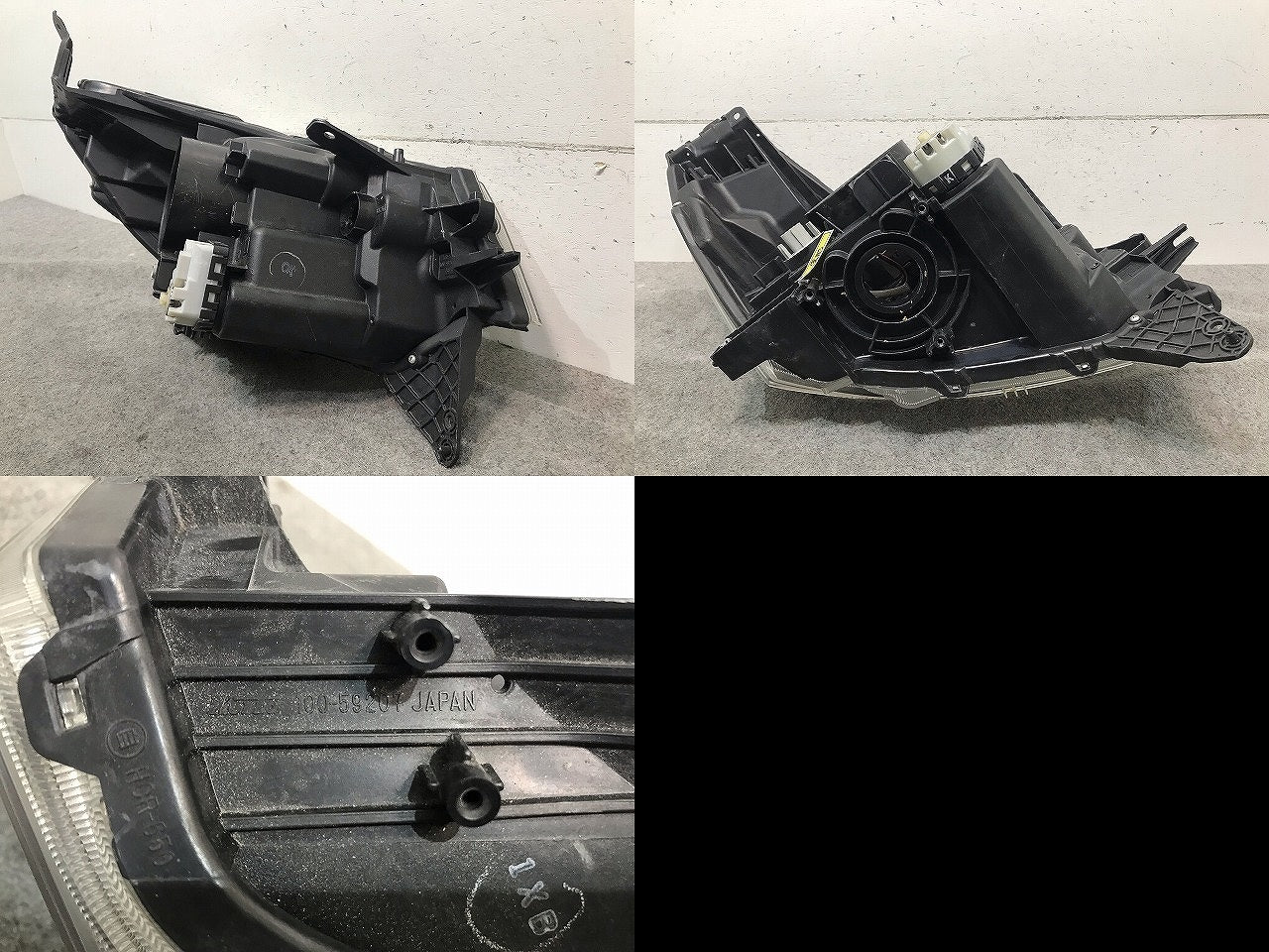 パレットSW/ルークス MK21S/ML21S 純正 左ヘッドライト/ランプ キセノン HID レベライザー KOITO 100-59207 スズキ(111500)
