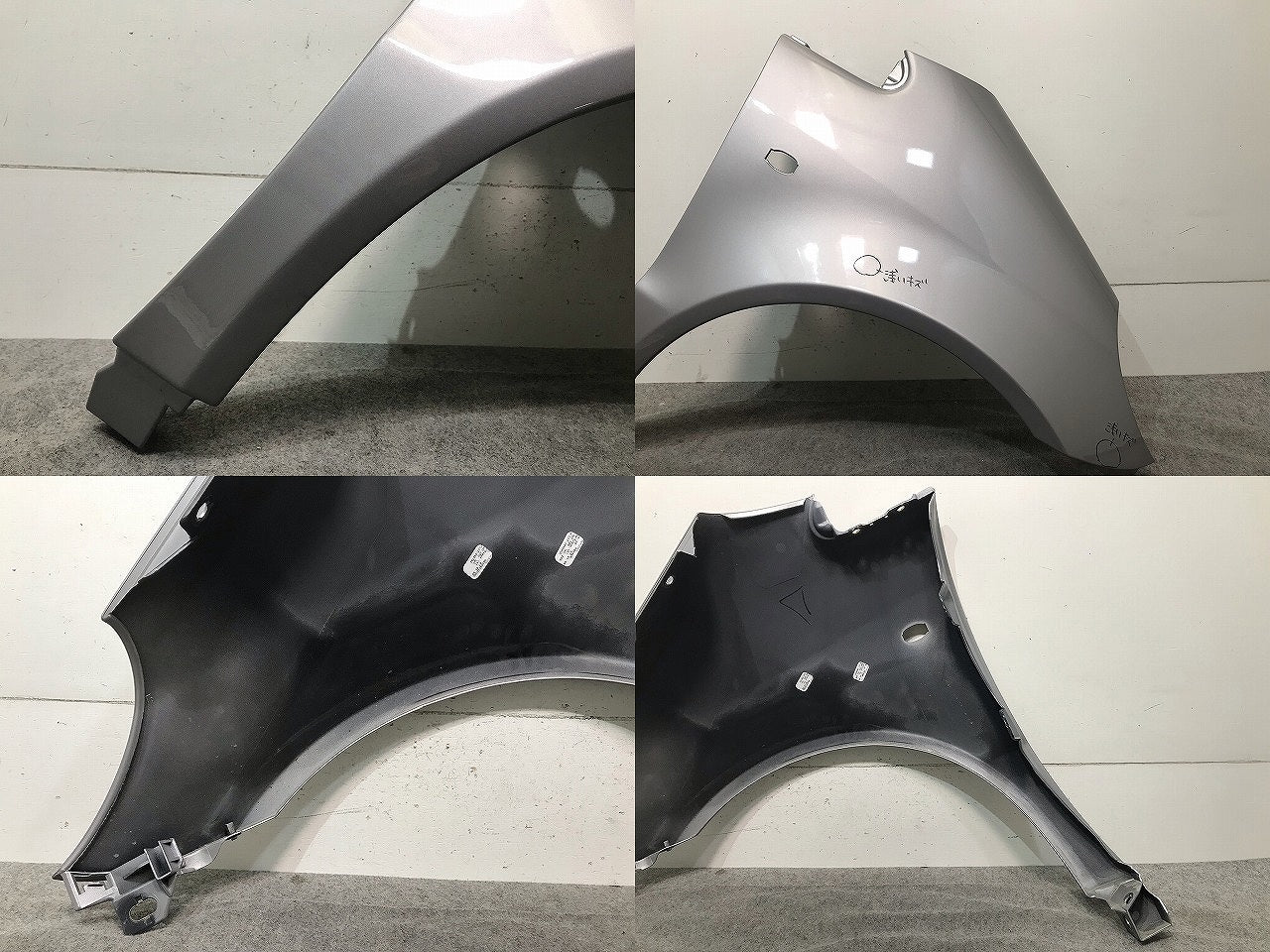 Aクラス W168 純正 右フロントフェンダー A 1688800418 銀 メルセデスベンツ(111593)