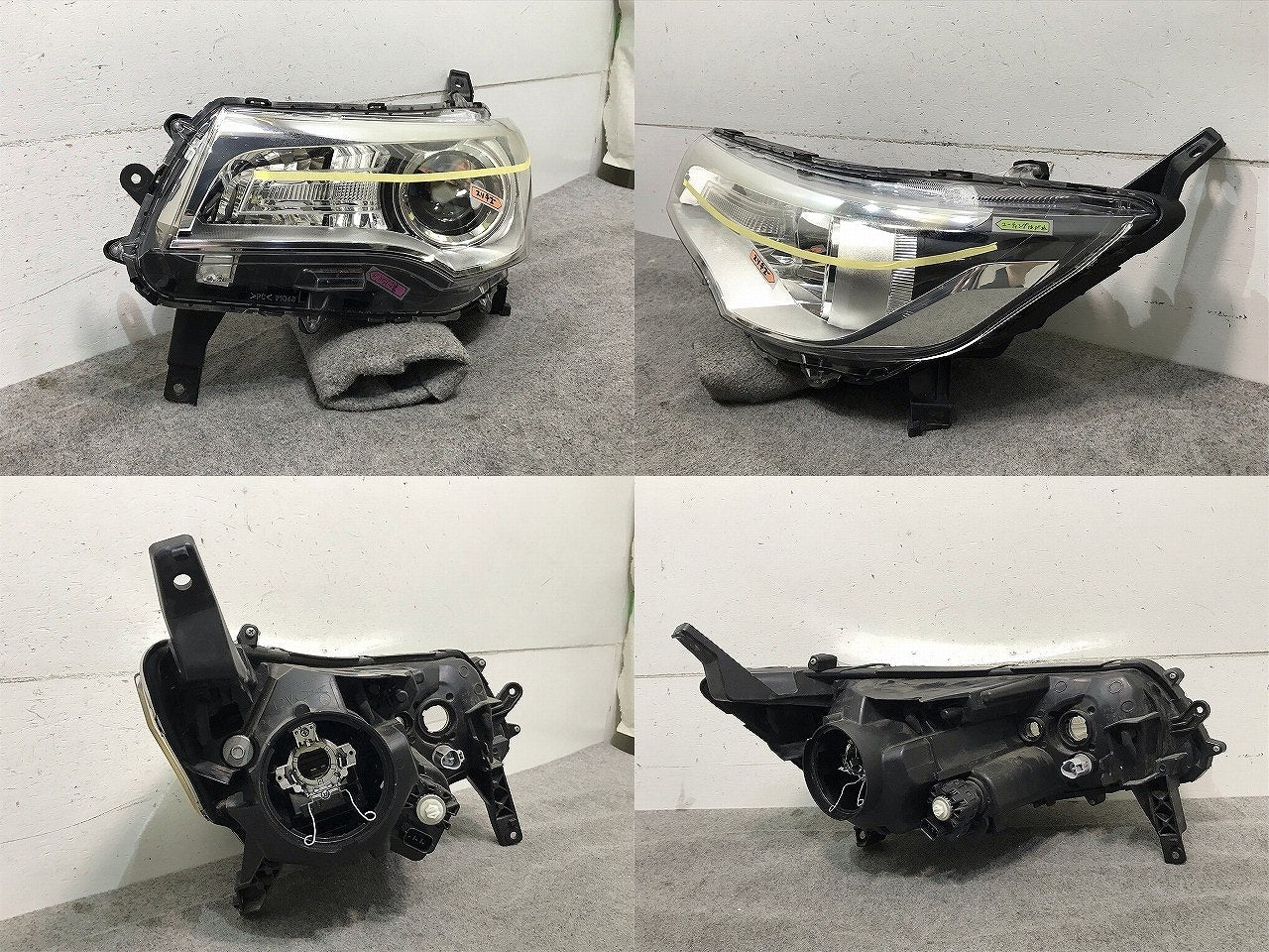 デイズ ハイウェイスター/eKカスタム B21W/B11W 純正 左ヘッドライト キセノン HID レベライザー STANLEY W1048 26075-6A01C(111605)