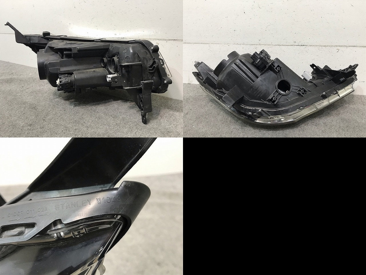 デイズ ハイウェイスター/eKカスタム B21W/B11W 純正 左ヘッドライト キセノン HID レベライザー STANLEY W1048 26075-6A01C(111605)