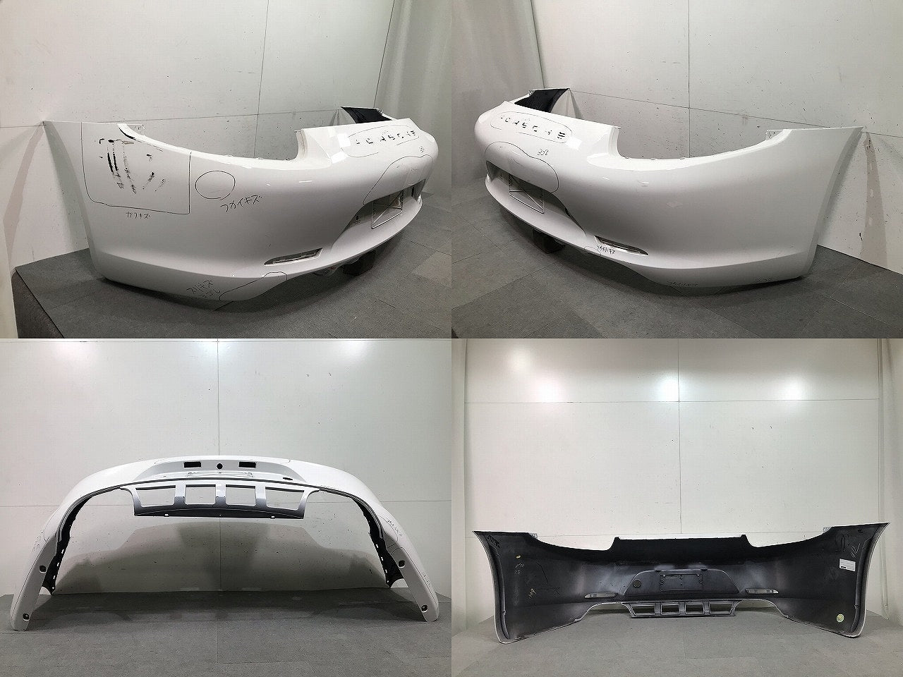 911 カレラ PORSCHE 純正 前期 リアバンパー 991 505 411 00/02 白 ポルシェ(111622)