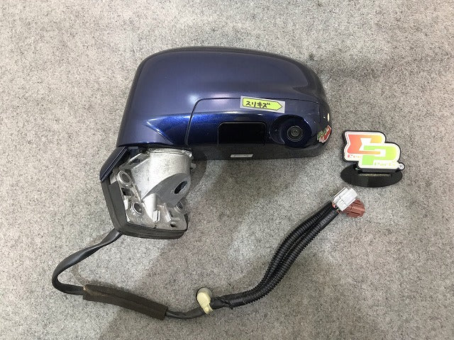 ジャンク! ティーダ C11/JC11/NC11 純正 左ドアミラー 11線 カメラ付 C01 ダークブルー カラーNo.BW6 日産(111711)