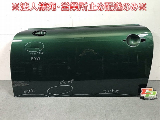 MINI/ミニ R56 純正 左フロントドア ブリティッシュレーシンググリーン ミニ(112092)