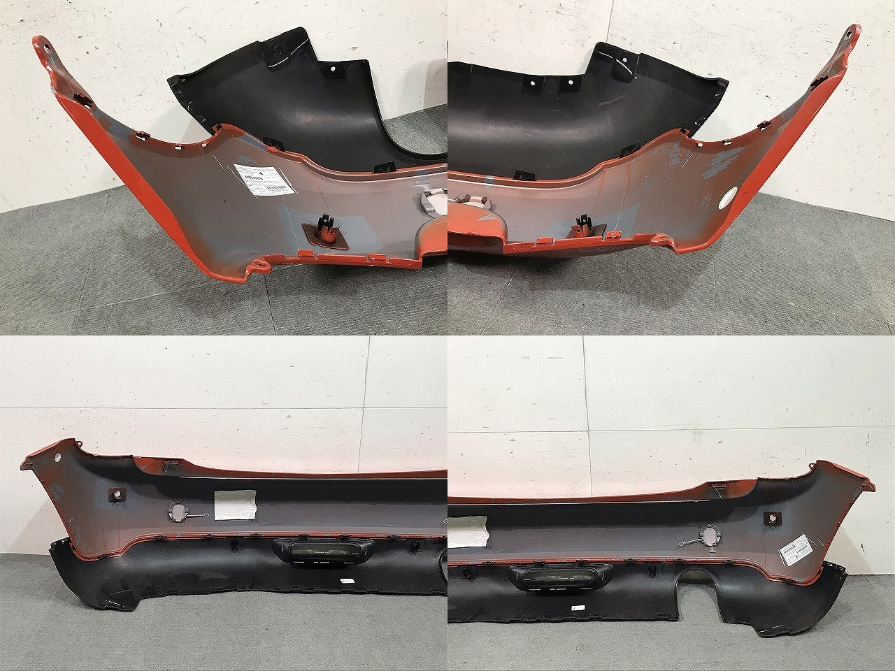 MINI/ミニ F55 純正 リアバンパー スポイラー付 114129-10/7318822 ソラリスオレンジ カラーNo.C1B ミニ(112102)