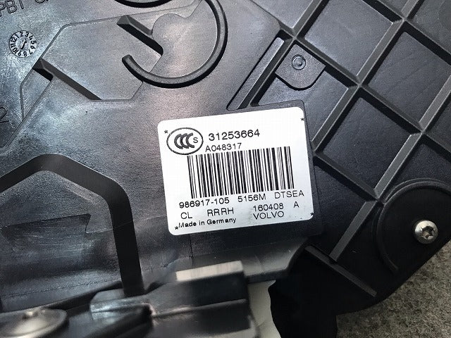 新品! XC60/XC70/S80/V50/S40 2007-2017 純正 右リアドアロック V 31253664 ボルボ(112512)